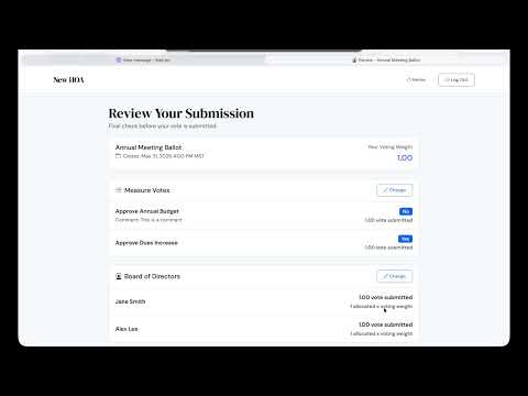 Homeowner Voting Experience video thumbnail