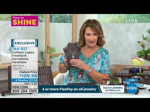 Colleen Lopez Sterling Silver Freeform Gemstone Necklace