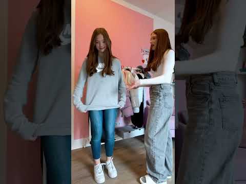 Team Skinny oder Baggy Jeans???  #funnyvideo #comedy #twins #fun #sisters