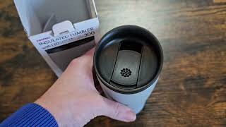 Hario termo hrnek s víčkem 300 ml šedý