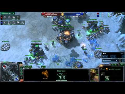Starcraft -- Legacy of the Void -- Happy (T) vs Miszu (T) on Frozen Temple