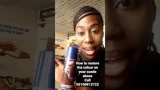 HOW TO RESTORE THE COLOUR OF YOUR SUEDE SHOES #shoemaking #shoe #diy #suede #suède #suedeleather