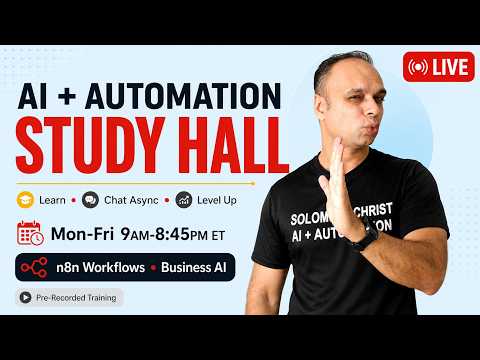 AI + Automation Study Hall Live, n8n Workflows & Business AI