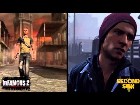 inFamous Second Son vs inFamous 2 Comparison (PS4 vs PS3)