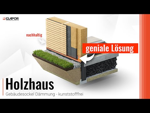 Haus in Holzbauweise - mit Schaumglasplatten dämmen