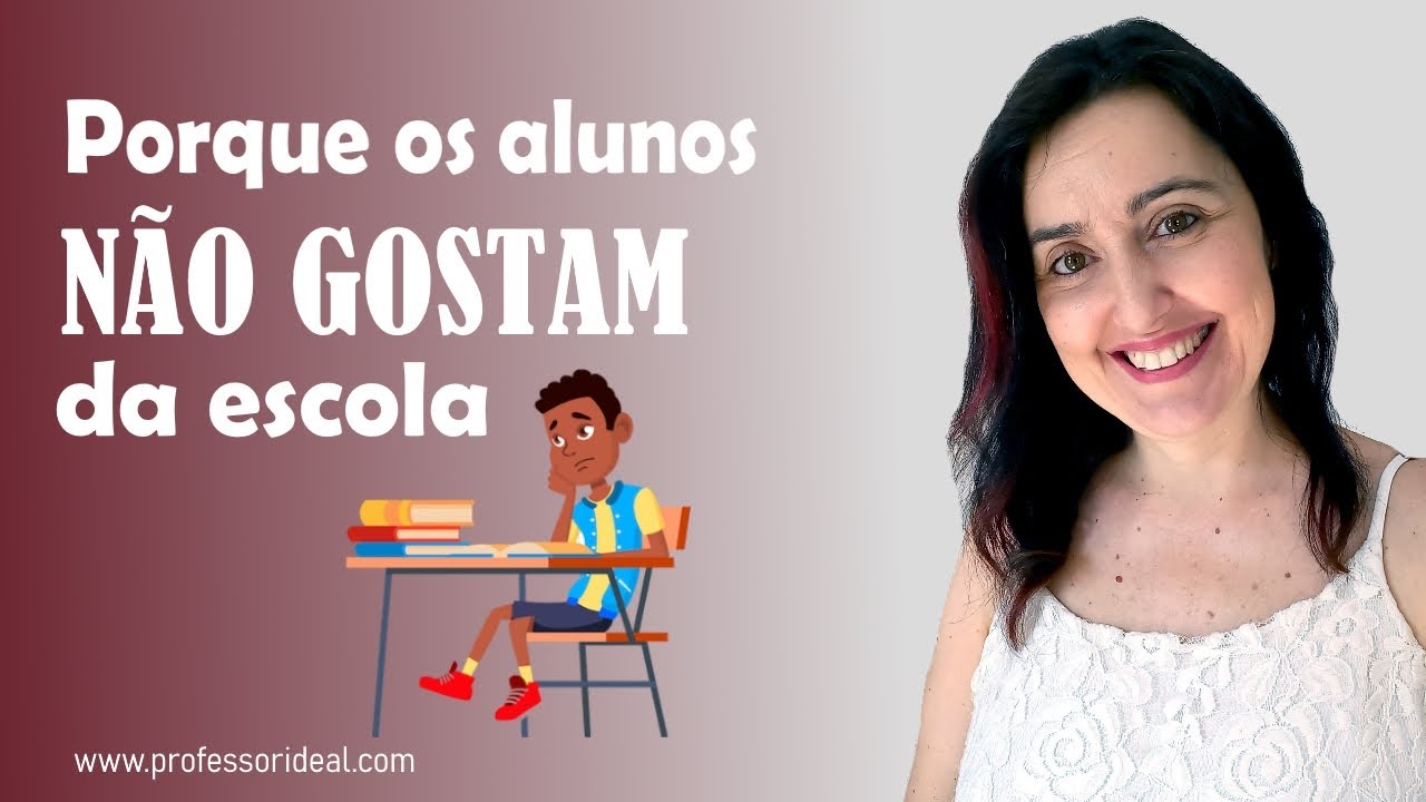 Porque os alunos não gostam da escola e não gostam de estudar
