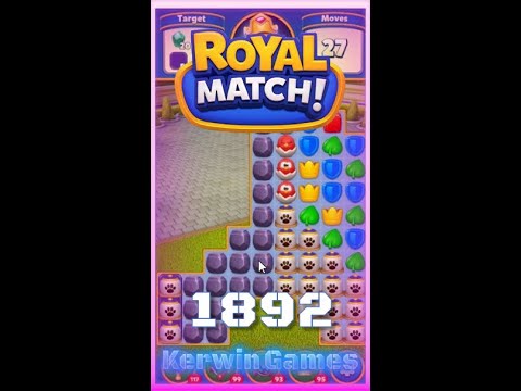 Royal Match Level 1892 - No Boosters Gameplay