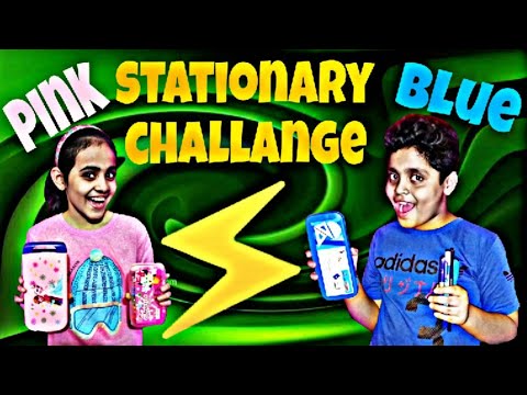 Pink Vs Blue Stationary Challenge 🥳 | Sasti Masti Life |