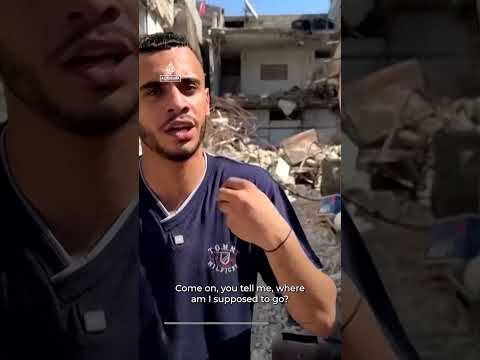 Gaza families forced back into damaged homes | AJ #shorts