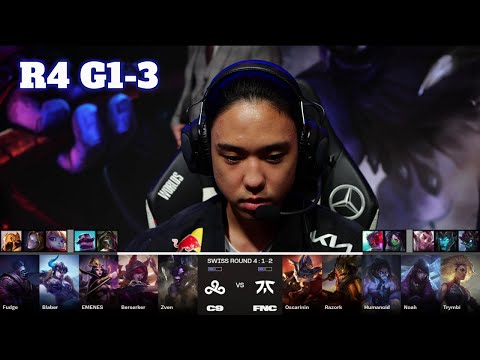 C9 vs FNC - Game 3 | Day 6 LoL Worlds 2023 Swiss Stage | Cloud 9 vs Fnatic G3 full