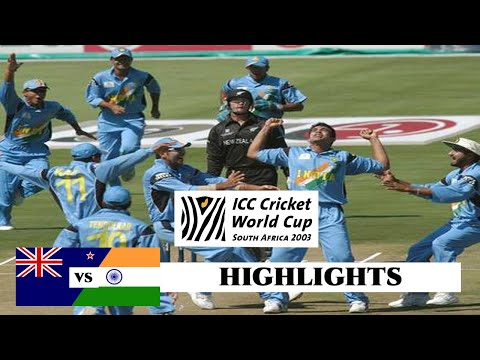 India vs New Zealand 7th Super Highlights Centurion, ICC World Cup 2003