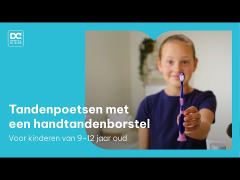 Tandenpoetsen met een handtandenborstel - poetsinstructie voor kinderen van 9 tot 12 jaar
