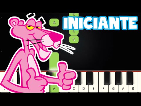 A Pantera Cor De Rosa - Tema de Abertura | Piano e Teclado Iniciante | Nível Fácil | Tutorial