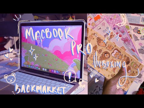 MacBook Pro from backmarket, unboxing and decorating