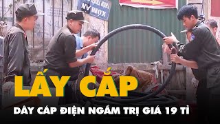 Dây cáp điện ngầm trị giá 19 tỉ bị lấy cắp: Tạm giữ khẩn cấp 14 người liên quan