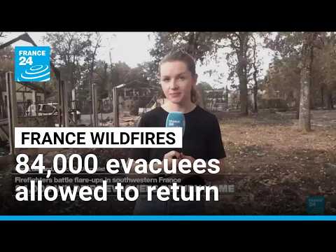 Tens of thousands of French wildfire evacuees allowed to return home