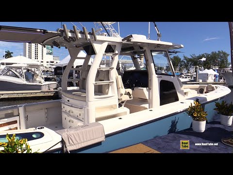2021 Solace 345 Motor Boat Walkaround Tour - 2020 Fort Lauderdale Boat Show