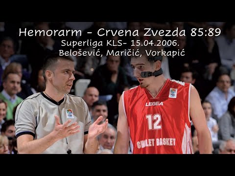 Hemofarm - Crvena Zvezda 85:89, Superliga KLS, 15.04.2006.