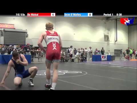 Bo Nickal vs. Sean O`Malley at 2013 Junior Nationals - FILA - FS