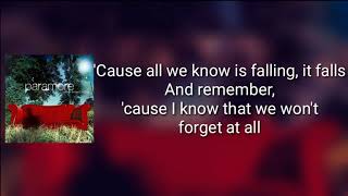 Paramore - All We Know (Lyrics)
