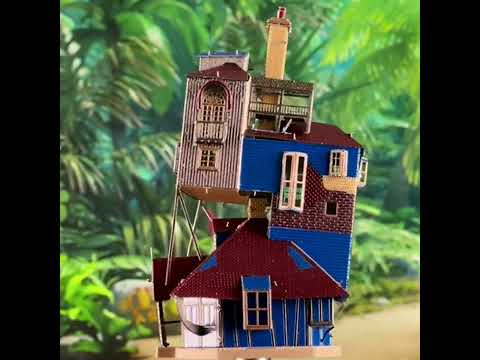 Дом Рона Уизли 3Д пазл металлический для домашней сборки - фото 1 - id-p2031406976