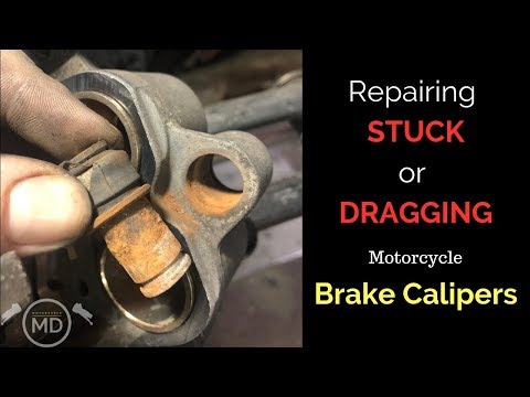 Repairing Stuck Brake Calipers: Honda VT1100