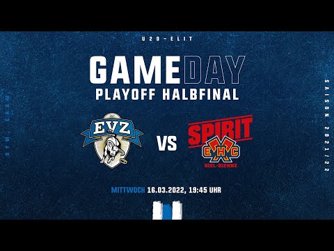U20-Elit 1/2 Finalspiel EVZ - EHC Biel-Bienne Spirit