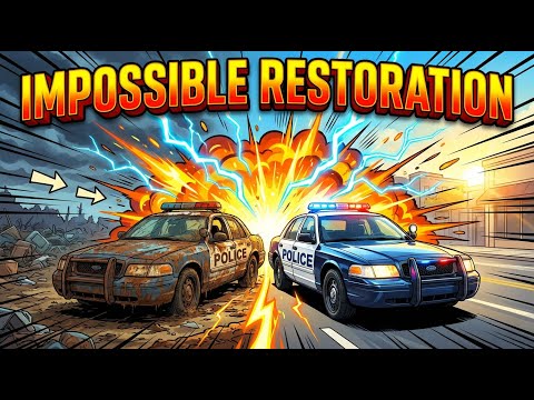 Abandoned Police Car Lost in the Forest for 30 Years – Unbelievable Restoration! | ASMR