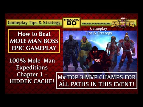 How to Beat Mole Man Expeditions Chapter 1 - Hidden Cache MCOC