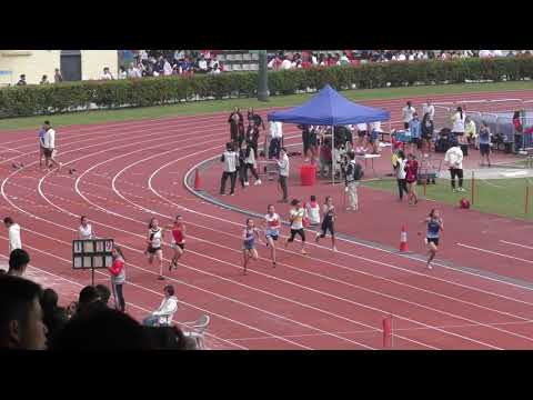 2019-2-27 Inter School Athletics Competition 2018-2019 Day 1 - Girls B Grade 100m Heat 2
