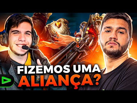 UNIÃO FLAUD?! JOGUEI COM O REDBERT! LEAGUE OF LEGENDS