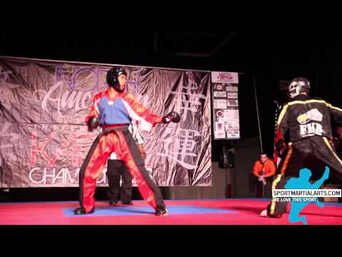 Horace Morgan v Mike Scaperato - Men's Spar Semi-Final - 2015 NA Int'l Karate Championships