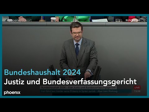 Bundestagsdebatte zum Haushalt 2024 - Einzelplan Justiz und Bundesverfassungsgericht am 01.02.24