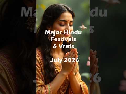 July 2026 Hindu Festivals & Vrats 🕉️ | Guru Purnima, Devshayani Ekadashi & Rath Yatra