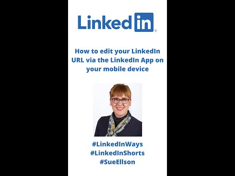 How to edit your LinkedIn URL via the App on your ... - YouTube