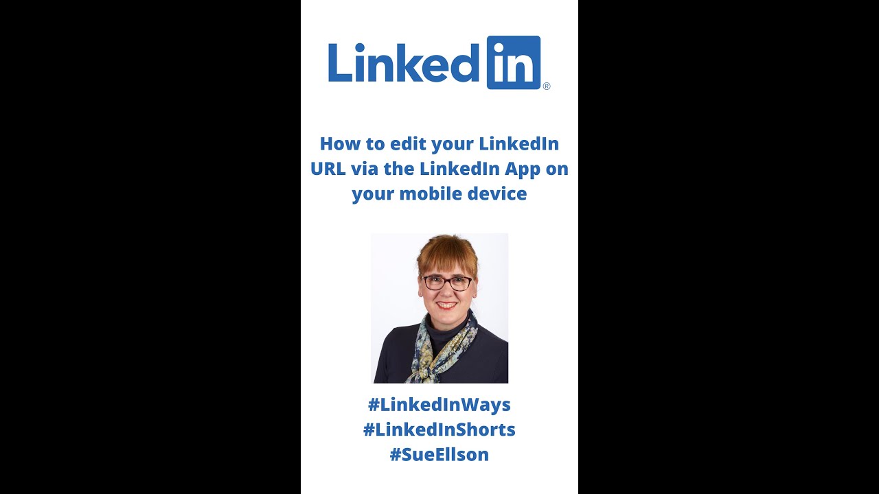 How to edit your LinkedIn URL via the App on your ... - YouTube