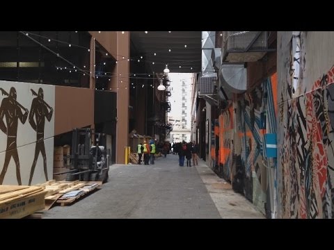 The Belt Takes An Alley And Turns It Into Public Art Display