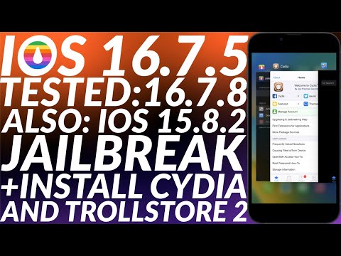 Jailbreak iOS 16.7.5/16.7.8 & Install Cydia + Trollstore 2 | iOS 16.7.5/16.7.8 Jailbreak with Cydia