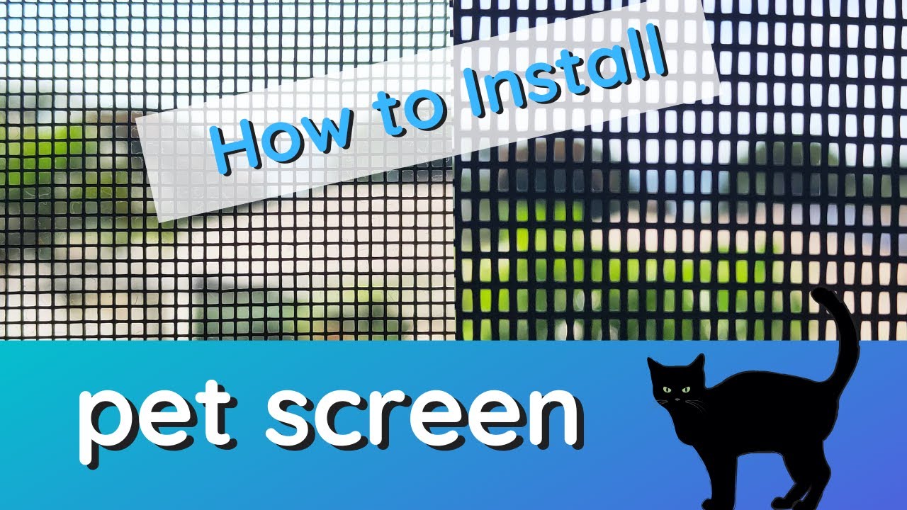 Replace standard window screen with Pet Mesh fly screen with Inspire DIY Kent Thomas