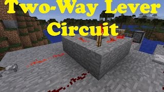 Minecraft Tutorial: Two way levers
