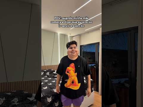 Acho que toda mãe já quis que o filho fosse pro exército pra aprender a virar gente né 😂🗣️