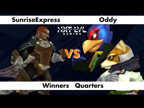 NXT LVL Gaming 10 - Winners Quarters - SunriseExpress (Ganon) vs Oddy (Falco, Fox) - SSBM Smash Mele