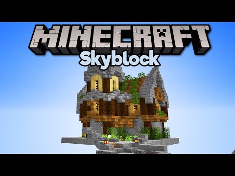 INSANE House Build in Minecraft Skyblock!