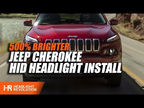 Jeep Cherokee 2014-2017 HID Install 514% BRIGHTER