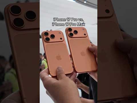 iPhone 17 Pro VS iPhone 17 Pro Max | Side-by-Side Comparison