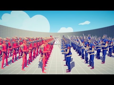 50 MELEE UNITS vs 50 MELEE UNITS - Totally Accurate Battle Simulator TABS