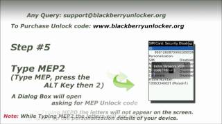 Instructions to unlock Blackberry Torch 9800 & 9810 using 