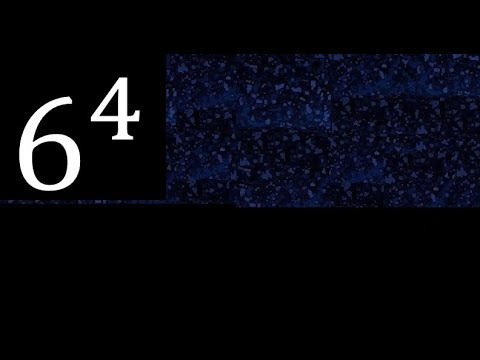 6 exponent 4, number with exponent