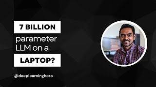 How to run Llama-7B on a laptop with 4GB GPU