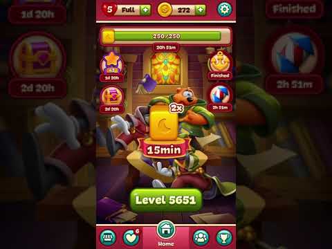 Toon Blast - Hard level 5651 - 5654- New Episode - Update August 2021